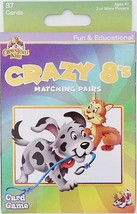 Educational Flash Cards Crazy 8&#39;s Matching Pairs Learning Game (Learn School - $9.89