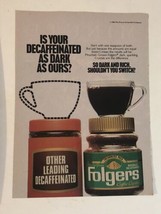 vintage Folgers Coffee Print Ad Advertisement 1989 Ph2 - £4.65 GBP