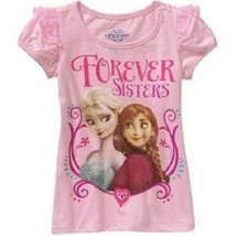 Disney Frozen Anna and  Elsa Toddler Girls T-Shirts Size 2T or 4T NWT (P) - £9.61 GBP