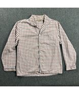 LL Bean Pajama Shirt Mens Medium Regular Red Plaid Button Up Sleepshirt ... - €15,44 EUR