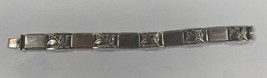 Bernard Hertz Danemark Argent Sterling Floral Station Bracelet 7 &quot; - £128.59 GBP