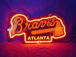 Atlanta Braves Baseball 3D Neon Sign 11&quot;x7&quot; - £54.29 GBP