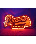 Atlanta Braves Baseball 3D Neon Sign 11&quot;x7&quot; - £52.26 GBP