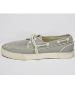 Polo Ralph Lauren Boat Deck Shoes Sneakers Gray Canvas Lander size 9D  - $33.31 CAD