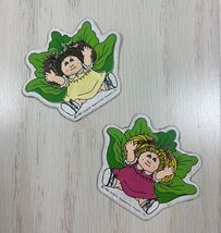Cabbage Patch Kids 2 vintage fridge magnets 1983 Appalachian Artworks Ha... - $10.29