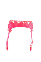 Agent Provocateur Womens Suspenders Bright Silk Pink Size S - £89.12 GBP