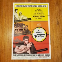 A Girl Named Tamiko 1962 Original Vintage Movie Poster One Sheet NSS #62... - $24.74