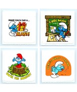 Vintage 80s Smurfs Stickers Lot Of 4 - $8.24 CAD