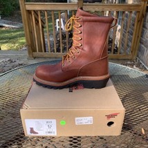 Red Wing 217 Waterproof Logger Boots Soft Toe Mens Size 8.5 EE Electrica... - $247.49