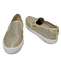 GBG Guess Womens Gold Sparkle Slip On Loafers Flats GGGOLLYS2 Size 8M - £21.89 GBP