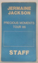 JERMAINE JACKSON - VINTAGE ORIGINAL CLOTH TOUR CONCERT BACKSTAGE PASS - £11.80 GBP
