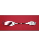 Vanderslice Coin Silver Junior Fork Bright-Cut Twisted Handle 6 1/8&quot; - $1,635.46 MXN