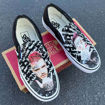 Lil Peep Custom Sneakers - Slip On Vans Men&#39;s and Women&#39;s Shoes - New In Box - £132.76 GBP