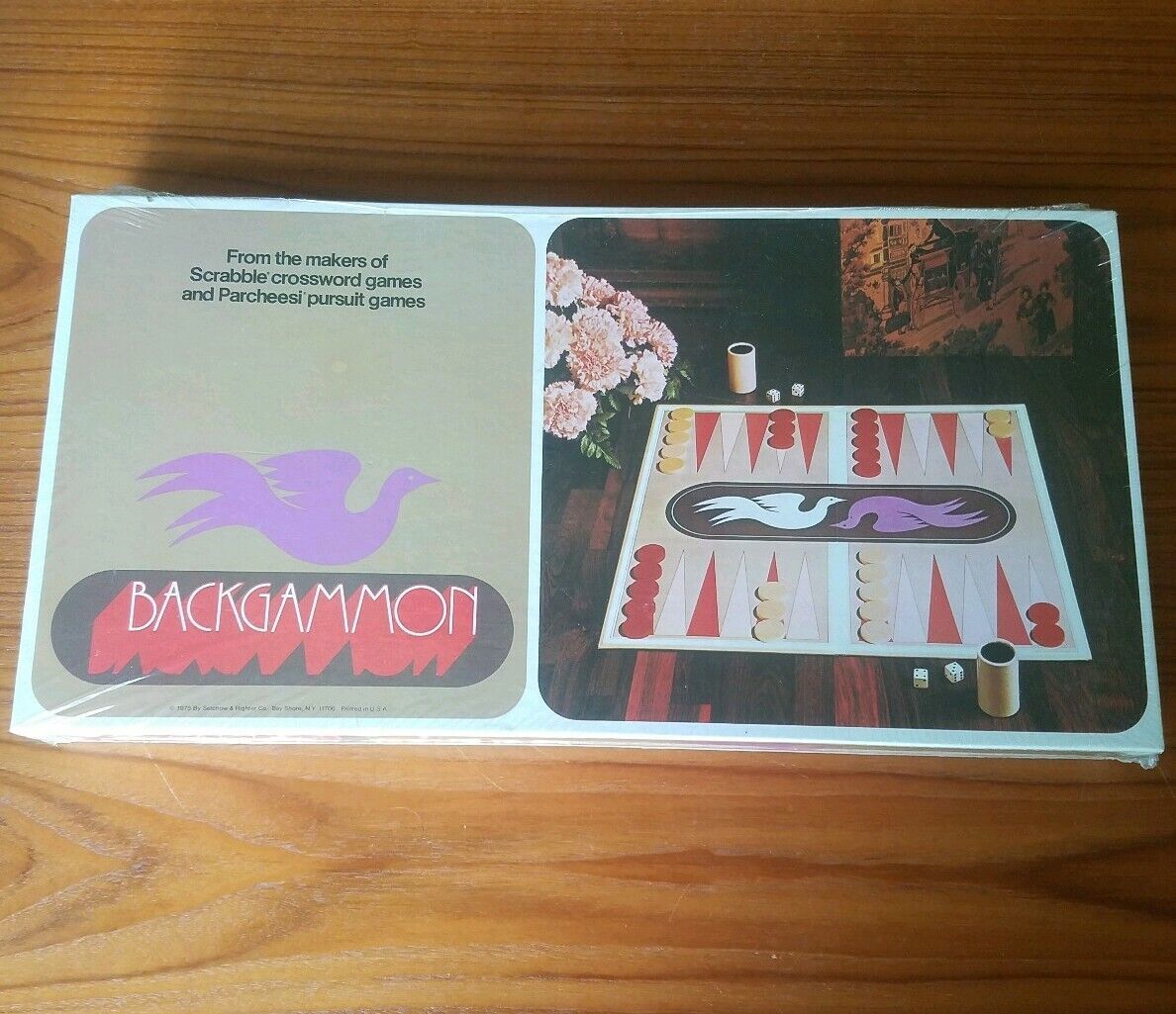Vintage NIB Sealed Selchow and Righter SelRight Backgammon Game 1975 wood pieces - £29.86 GBP