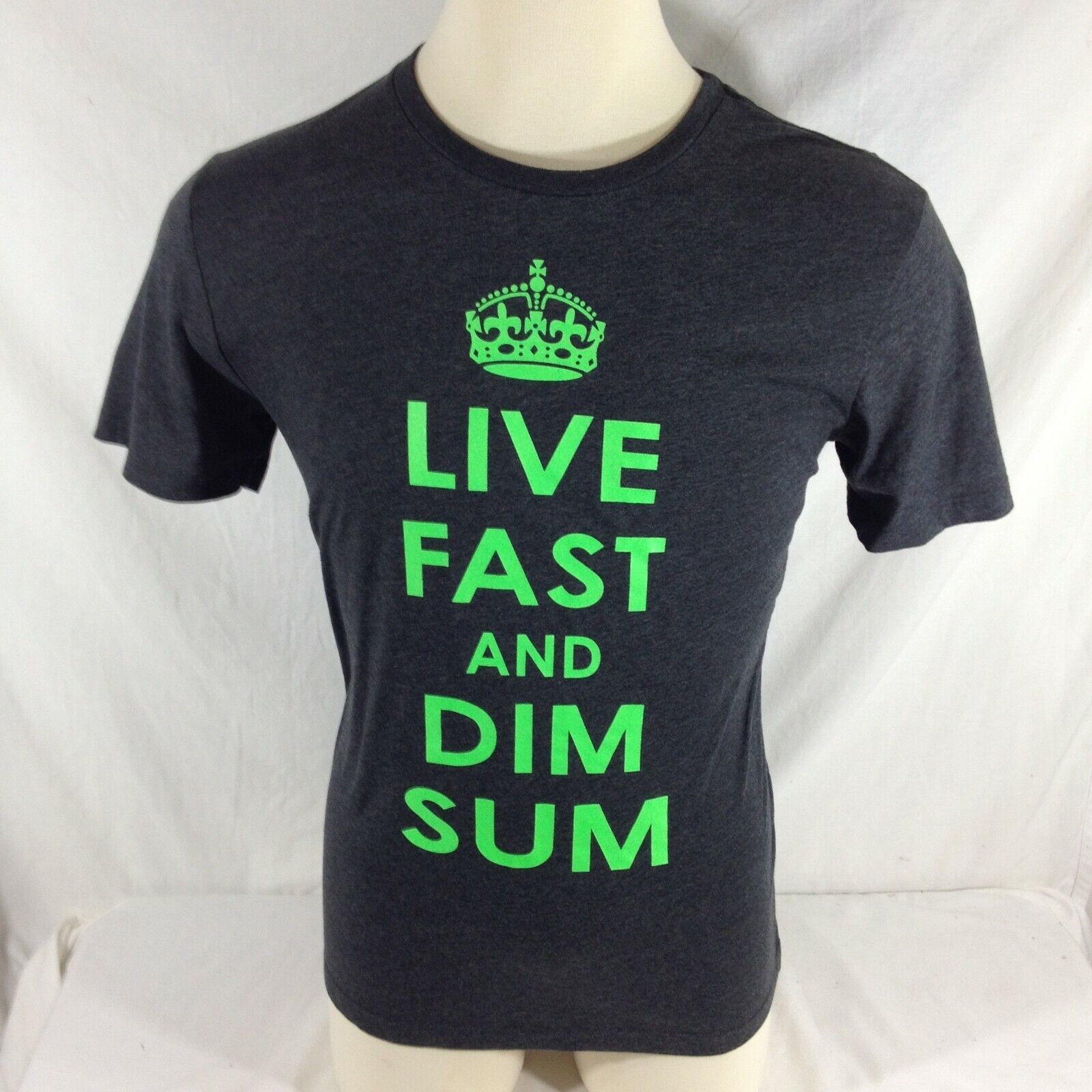 Primary image for 21 Men by Forever 21 "Live Fast and Dim Sum" Black Tee Shirt Men’s Size Large