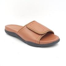 Callixte Men Adjustable Slide Sandals Size US 6 Brown - $5.94