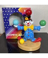 Colorful Circus Clown Radio 1970s AM Tuning Battery Operated Working Tested - $65.89 CAD