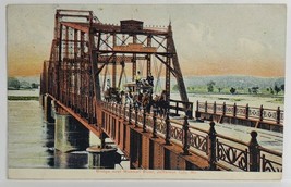 MO Stage Coach on Bridge Over Missouri River Jefferson City 1907 Postcard S17 - £15.94 GBP