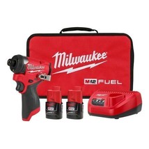 Milwaukee Tool 3453-22 M12 Fuel 1/4 In. Hex Impact Driver Kit - £205.23 GBP