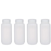 NEW (4 Pack) Duran Packaging Bottles, 500ml 16oz, Wide Mouth Linerless Cap, HDPE - £12.89 GBP