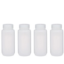 NEW (4 Pack) Duran Packaging Bottles, 500ml 16oz, Wide Mouth Linerless Cap, HDPE - £12.64 GBP