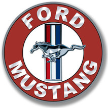 Ford Mustang 22&quot; Round Metal Sign - £70.29 GBP