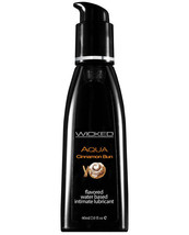 Wicked Sensual Care Aqua Water Based Lubricant - 2 Oz Cinnamon Bun - £7.34 GBP