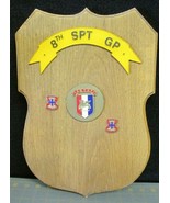 Vintage 8th SPT GP  SETAF US ARMY CAMP DARBY ITALY Wall Plaque - £19.57 GBP