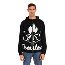 Men&#39;s &quot;Let&#39;s Get Toasted&quot; Full-Zip Hoodie: A Cozy Custom Hoodie for Campfire Nig - £45.28 GBP