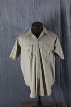 Vintage Button-Down Shirt - Greyhound Bus Driver Shirt- Men&#39;s Extra-Large - $932.78 MXN