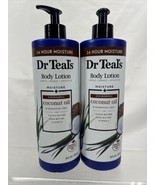 (2) Dr Teal&#39;s Moisture &amp; Nourishing Coconut Oil Cocoa Butter Body Lotion... - £17.48 GBP