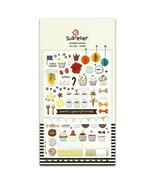 CUTE SWEET STICKERS Cupcake Dessert Food Nylon Sticker Sheet Craft Scrap... - $3.41 CAD