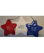 Rae Dunn Red, White, and Blue Three Star Wall Hanger - New in Box - £13.15 GBP