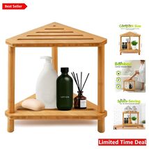Multifunctional Bamboo Shower Stool - Lightweight &amp; Water Resistant for ... - $96.97