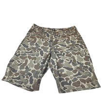 Express Shorts Mens 34 Camo Green Summer Classic Bermuda Vacation Outdoors - $333.13 MXN