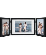 3 Picture Frame 4x6 and 5x7 Black Picture Frames Collage Hinged Folding ... - £39.44 GBP