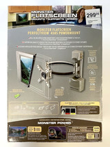 NEW Monster 121535-00 PerfectView 450S FlatScreen Silver PowerMount up to 24&quot; - £24.50 GBP