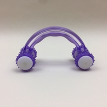 Hand Held Roller Wheels Relaxation Body Massage Therapy Tool Purple New - £7.11 GBP
