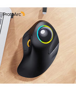 ProtoArc EM03 Wireless Bluetooth Trackball Mouse Rechargeable Ergonomic RGB - $90.83 CAD