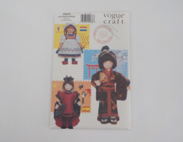 VOGUE CRAFT PATTERN #7071 INTERNATIONAL DOLL COLLECTION BY LINDA CARR UN... - $21.99