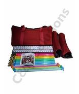 4 Color Pushers And 4 Color Racks + American Mah Jong Set Burgundy Red B... - $1,643.80 MXN