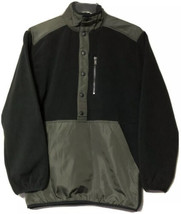 Original Use Mens Black Green Lightweight Fleece Pullover Jacket Size XS... - $14.99