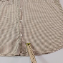 Columbia Shirt Men's XL Brown Check Cotton Short Sleeve Super Bonehead FM7272 image 3