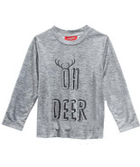 allbrand365 designer Unisex Kids Matching Oh Deer Top,Oh Deer Grey Size ... - £27.25 GBP