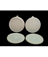 Lot of 4 Tupperware Replacement #227 Lids Sheer Clear Seals Original - $20.35 CAD