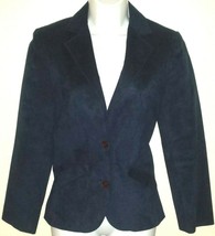 Samuel Robert by Peter Halsi Androu Blue Velvet Blazer, Size 10 - £27.93 GBP