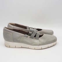 Clarks Artisan Gray Leather Slip On Casual Shoes Women&#39;s Size 8.5 N US - $19.79