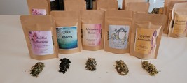 Herbal Tea, Loose Tea Sample Set, 5 teas 1/4 oz of each tea - £7.94 GBP