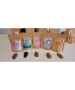Herbal Tea, Loose Tea Sample Set, 5 teas 1/4 oz of each tea - £7.83 GBP