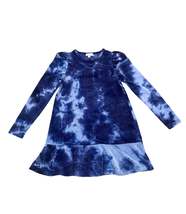 Girls Tie Dye Velour Dress - $39.00